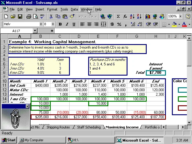 Excel 97, with the Office Assistant in the corner. This release raised the grid to 65,536 rows. Screenshot: Version Museum.